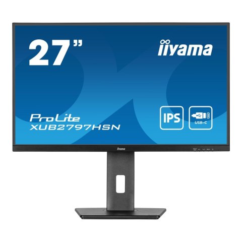 IIYAMA Monitor iiyama 27" ProLite XUB2797HSN-B1 IPS 100Hz HDMI DP 4xUSB-A USB-C RJ-45 głośniki IIYAMA Monitor iiyama 27" ProLite XUB2797HSN-B1 IPS 100Hz HDMI DP 4xUSB-A USB-C RJ-45 głośniki