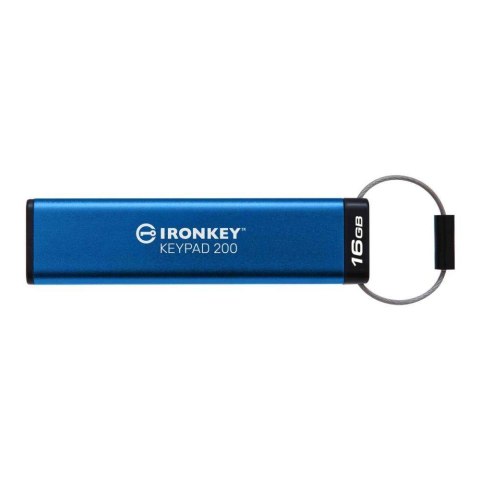 Kingston Pendrive Kingston IronKey Keypad 200 16GB USB 3.2 Gen 1 Kingston Pendrive Kingston IronKey Keypad 200 16GB USB 3.2 Gen 1