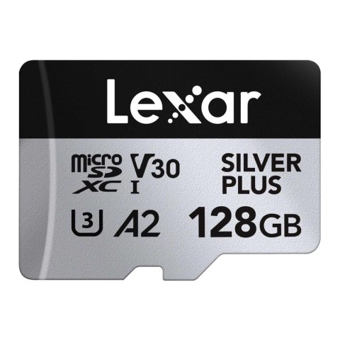 Lexar Karta pamięci Lexar microSDXC Silver Plus 128GB V30 UHS-I U3 A2 205/150MB/s Lexar Karta pamięci Lexar microSDXC Silver Plus 128GB V30 UHS-I U3 A2 205/150MB/s