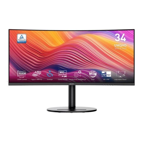 MSI Monitor MSI 34" Modern MD342CQP VA UWQHD 120Hz 2xHDMI DP HUB głośniki MSI Monitor MSI 34" Modern MD342CQP VA UWQHD 120Hz 2xHDMI DP HUB głośniki