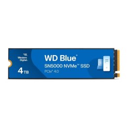 Sandisk Dysk SSD WD Blue SN5000 4TB M.2 2280 PCIe NVMe (5500/5000 MB/s) WDS400T4B0E