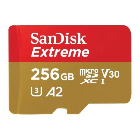 Sandisk Karta pamięci microSDXC SanDisk Extreme 256GB 190/130MB/s A2 V30 UHS-I U3 Sandisk Karta pamięci microSDXC SanDisk Extreme 256GB 190/130MB/s A2 V30 UHS-I U3
