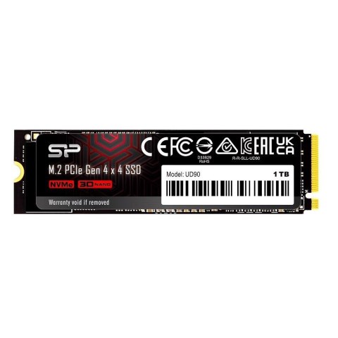 Silicon Power Dysk SSD Silicon Power UD90 1TB M.2 2280 PCIe Gen4x4 NVMe 1.4 (4800/4200 MB/s) Silicon Power Dysk SSD Silicon Power UD90 1TB M.2 2280 PCIe Gen4x4 NVMe 1.4 (4800/4200 MB/s)