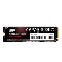 Silicon Power Dysk SSD Silicon Power UD90 250GB M.2 2280 PCIe Gen4x4 NVMe 1.4 (4500/1950 MB/s)