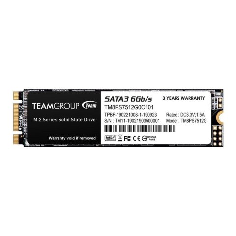 Team Group Dysk SSD Team Group MS30 512GB M.2 SATAIII 2280 (530/430 MB/s) Team Group Dysk SSD Team Group MS30 512GB M.2 SATAIII 2280 (530/430 MB/s)