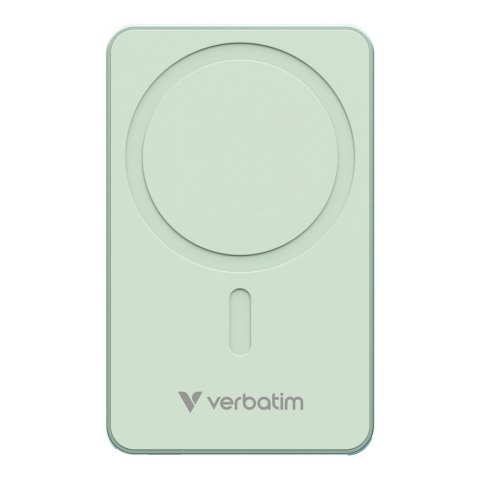 Verbatim Powerbank Verbatim Charge 'n' Go Essentials Magnetic Wireless 5000mAh USB-C PD 3.0 Green Verbatim Powerbank Verbatim Charge 'n' Go Essentials Magnetic Wireless 5000mAh USB-C PD 3.0 Green