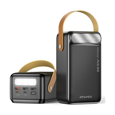 AWEI Powerbank Awei P101K 60000mAh 22,5W 3xUSB-A 2xUSB-C czarny AWEI Powerbank Awei P101K 60000mAh 22,5W 3xUSB-A 2xUSB-C czarny