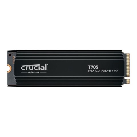 Crucial Dysk SSD Crucial T705 2TB M.2 PCIe 5.0 x4 NVMe 2.0 2280 (14500/12700MB/s) z radiatorem Crucial Dysk SSD Crucial T705 2TB M.2 PCIe 5.0 x4 NVMe 2.0 2280 (14500/12700MB/s) z radiatorem