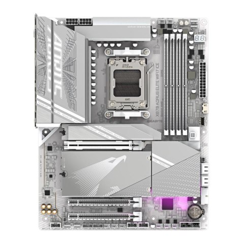 Gigabyte Płyta Gigabyte X870 AORUS ELITE WIFI7 ICE /AMD X870/DDR5/SATA3/M.2/USB4/PCIe5.0/WiFi/BT/AM5/ATX Gigabyte Płyta Gigabyte X870 AORUS ELITE WIFI7 ICE /AMD X870/DDR5/SATA3/M.2/USB4/PCIe5.0/WiFi/BT/AM5/ATX