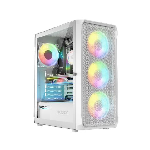Logic Concept Obudowa LOGIC PORTOS ARGB MIDI USB 3.0 White Logic Concept Obudowa LOGIC PORTOS ARGB MIDI USB 3.0 White