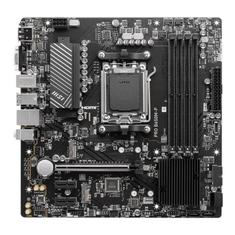 MSI Płyta MSI PRO B650M-P /AMD B650/DDR5/SATA3/M.2/USB3.1/PCIe4.0/AM5/mATX MSI Płyta MSI PRO B650M-P /AMD B650/DDR5/SATA3/M.2/USB3.1/PCIe4.0/AM5/mATX