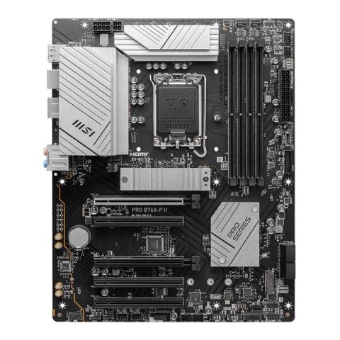 MSI Płyta MSI PRO B760-P II /B760/DDR5/SATA3/M.2/USB3.1/PCIe4.0/s.1700/ATX MSI Płyta MSI PRO B760-P II /B760/DDR5/SATA3/M.2/USB3.1/PCIe4.0/s.1700/ATX