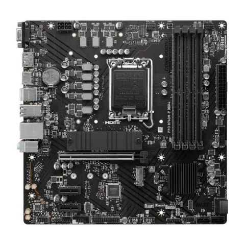 MSI Płyta MSI PRO B760M-P DDR4 /B760/DDR4/SATA3/M.2/USB3.1/PCIe4.0/s.1700/mATX MSI Płyta MSI PRO B760M-P DDR4 /B760/DDR4/SATA3/M.2/USB3.1/PCIe4.0/s.1700/mATX