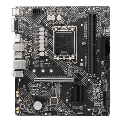 MSI Płyta MSI PRO H610M-G /H610/DDR5/SATA3/M.2/USB3.0/PCIe4.0/s.1700/mATX MSI Płyta MSI PRO H610M-G /H610/DDR5/SATA3/M.2/USB3.0/PCIe4.0/s.1700/mATX