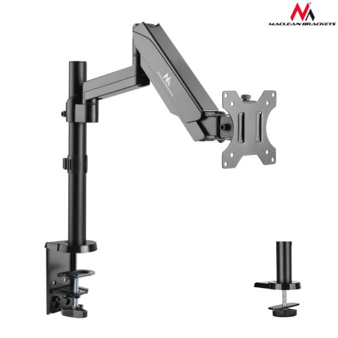 Maclean Uchwyt do monitora Maclean MC-775 17-32" 8kg czarny ze sprężyną gazową podwójne ramię Maclean Uchwyt do monitora Maclean MC-775 17-32" 8kg czarny ze sprężyną gazową podwójne ramię