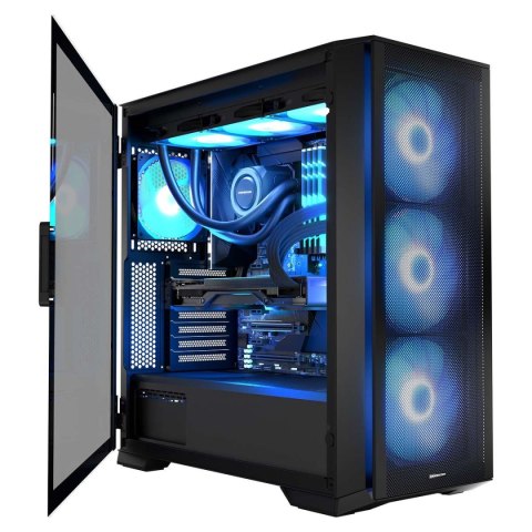 Modecom Obudowa Modecom Horizon ARGB FLOW Midi USB Type-C x1 Czarna Modecom Obudowa Modecom Horizon ARGB FLOW Midi USB Type-C x1 Czarna