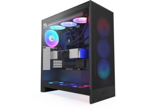 NZXT Obudowa NZXT H7 Flow RGB (2024) Midi Tower z oknem Czarna NZXT Obudowa NZXT H7 Flow RGB (2024) Midi Tower z oknem Czarna