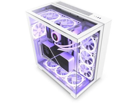 NZXT Obudowa NZXT H9 Elite RGB Midi Tower biała z oknem NZXT Obudowa NZXT H9 Elite RGB Midi Tower biała z oknem