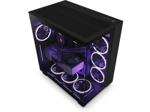 NZXT Obudowa NZXT H9 Flow Midi Tower czarna z oknem NZXT Obudowa NZXT H9 Flow Midi Tower czarna z oknem