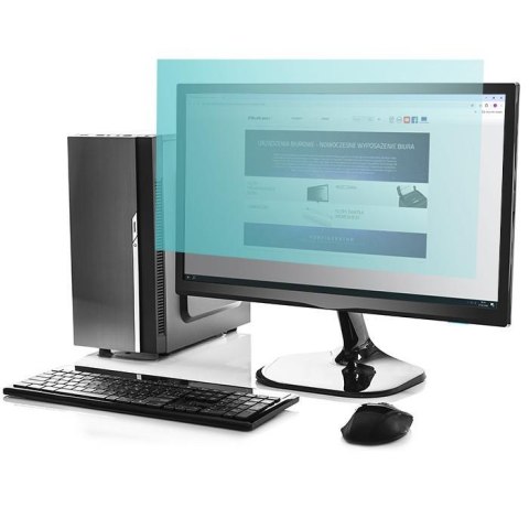 Qoltec Filtr światła niebieskiego Qoltec 27" | 16:9 | Ochrona wzroku | Anti Glare | Matowy | na monitor