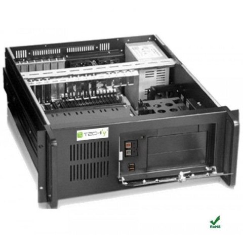 Techly Obudowa serwerowa Techly ATX Rack 19" 4U, czarna