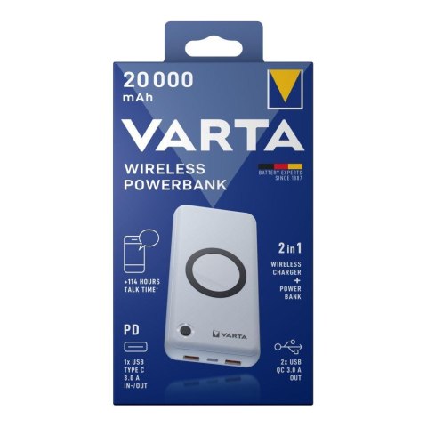 Varta Baterie Powerbank Varta Wireless 20000 mAh Varta Baterie Powerbank Varta Wireless 20000 mAh