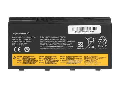 Bateria Movano do Lenovo ThinkPad P70, P71