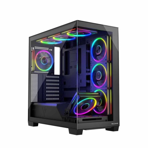 Modecom Obudowa Modecom Volcano Stellar ARGB MIDI 8F, czarna