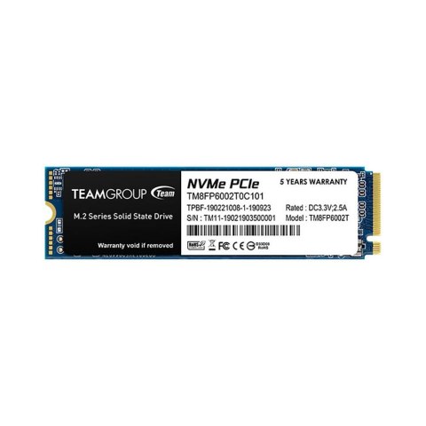 Team Group Dysk SSD Team Group MP33 2TB M.2 2280 PCIe NVMe (1800/1500)
