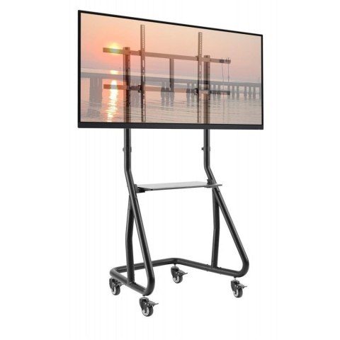 Techly Stojak mobilny Techly 60"-105", 100kg Z półką