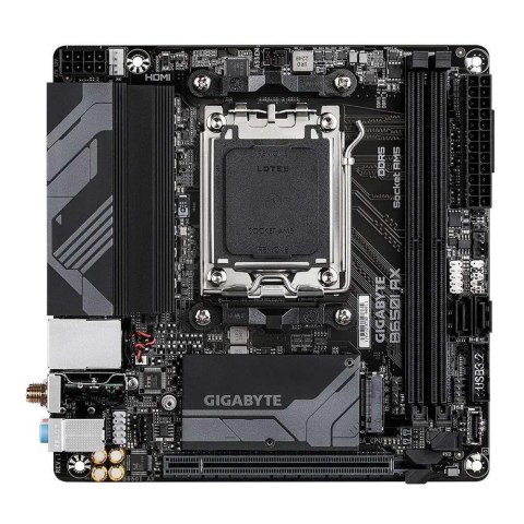 Gigabyte Płyta Gigabyte B650I AX /AMD B650/DDR5/SATA3/M.2/USB3.1/PCIe4.0/WiFi/BT/AM5/mITX