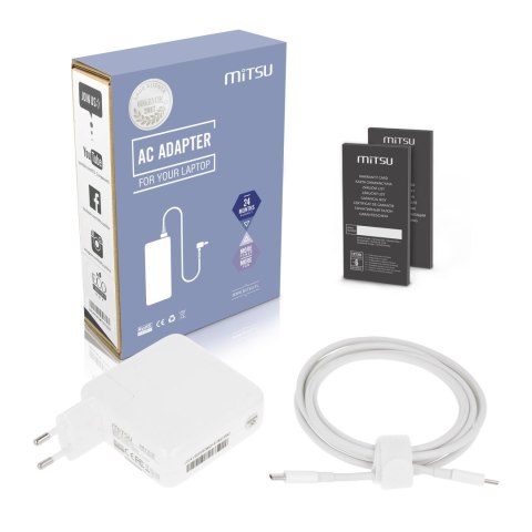 Zasilacz Mitsu 61W USB type C USB-C (white)