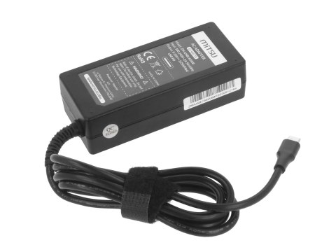 Zasilacz Mitsu 65W USB type C USB-C (black)