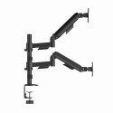 GEMBIRD BIURKOWE, REGULOWANE RAMIĘ/UCHWYT NA DWA MONITORY OD 17" DO 32", OBCIĄŻENIE DO 9 KG