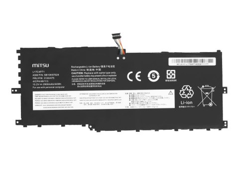 Bateria Mitsu do Lenovo ThinkPad X1 Yoga Gen 3, Yoga 2018