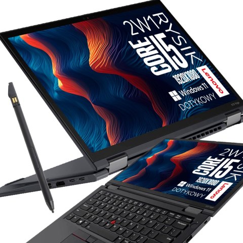 Laptop Lenovo ThinkPad X13 Yoga G2 13,2" i5 16GB RAM 256GB SSD Full HD dotykowy powystawowy