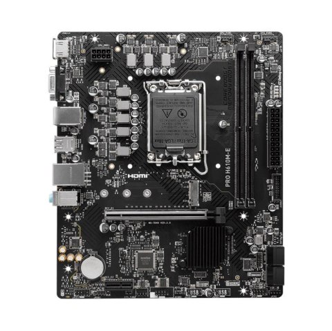 MSI Płyta MSI PRO PRO H610M-E /H610/DDR5/SATA3/M.2/USB3.0/PCIe4.0/s.1700/mATX