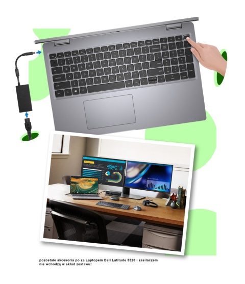 Laptop Dell Latitude 5520 i5 64GB RAM 1TB SSD 15,6" Full HD powystawowy