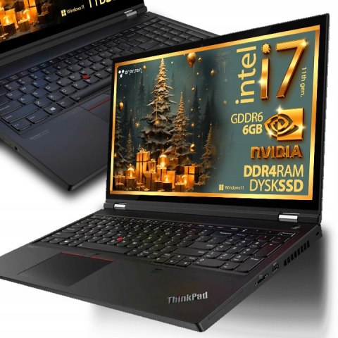 Laptop Lenovo ThinkPad P15 G2 i7 64GB RAM 512GB SSD 15,6" Full HD RTX A3000 powystawowy