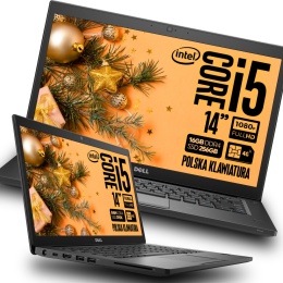 Kompaktowy Mały Laptop Dell Latitude 7490 i5 4x3,6 Turbo RAM 16GB SSD 256GB