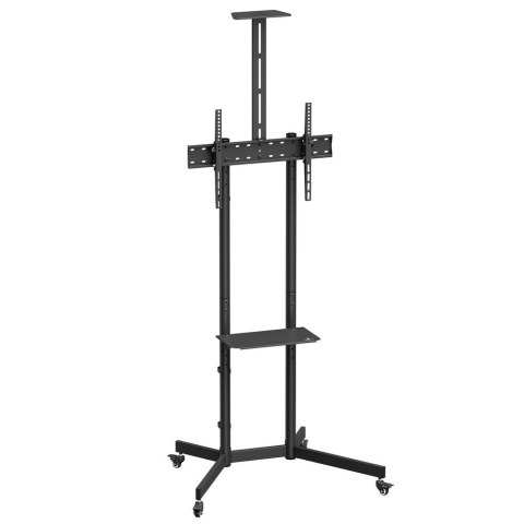 Maclean Stand wózek do TV Maclean MC-113 B, półka na kamerę, na kółkach, 37-70", max. obciążenie 45kg/5kg półka, max. VESA 600x400
