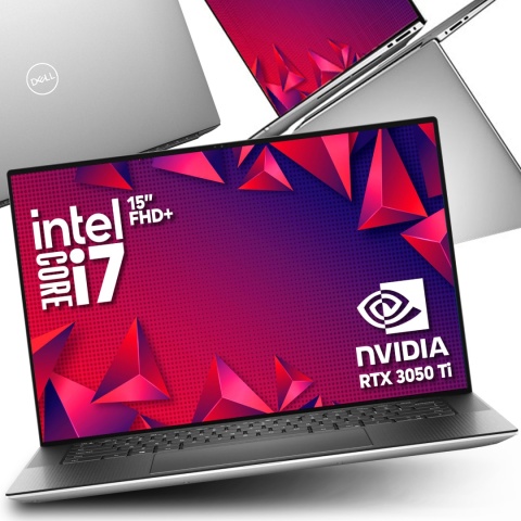 Laptop DELL XPS 9510 i7 16GB RAM 1TB SSD 15,6" Full HD+ RTX 3050 Ti powystawowy