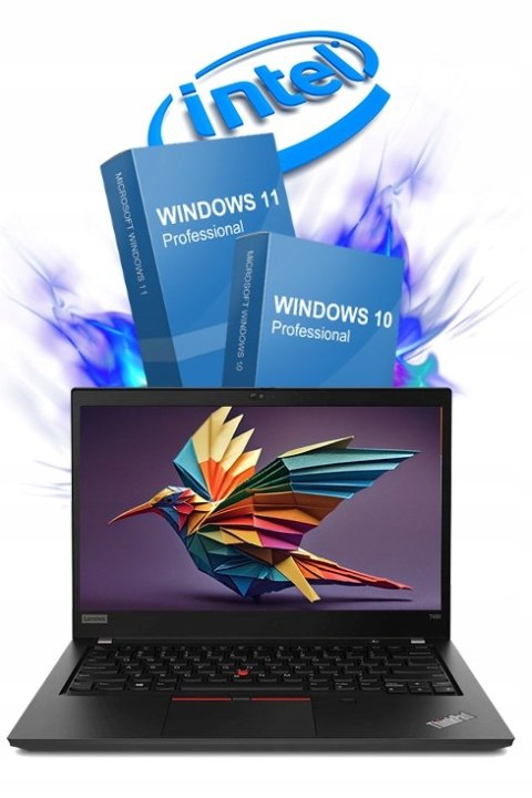 Laptop Lenovo ThinkPad T490 i7 32GB RAM 2TB SSD 14" Full HD dotykowy powystawowy