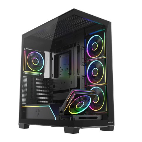 Modecom Obudowa Modecom Volcano Stellar Plus ARGB MIDI 5F, czarna