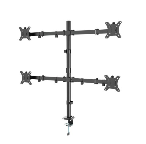 GEMBIRD BIURKOWE RAMIĘ/UCHWYT DLA CZTERECH MONITORÓW (REGULOWANE), 13"- 32"