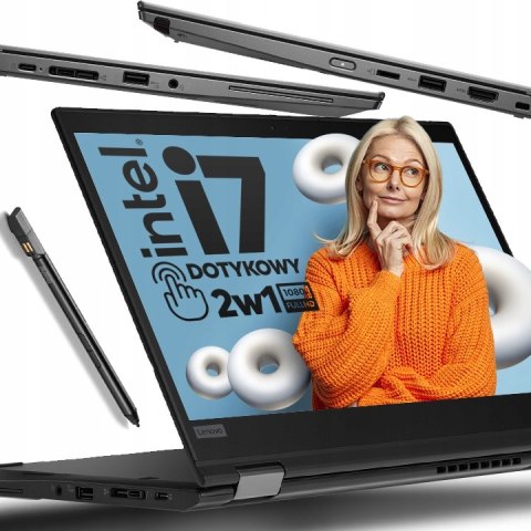 Laptop Lenovo ThinkPad x390 Yoga i7 16GB RAM 2TB SSD 13" Full HD dotykowy poleasingowy