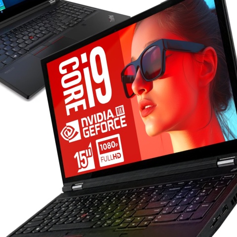 Laptop Lenovo ThinkPad T15g G1 i9 64GB RAM 2TB SSD 15,6" Full HD RTX 2070 powystawowy
