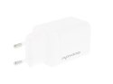 Ładowarka Movano GaN 45W USB-C PD + USB-A (white)