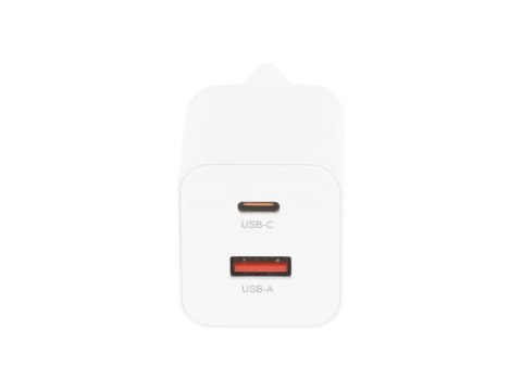 Ładowarka Movano GaN 45W USB-C PD + USB-A (white)