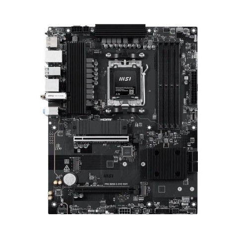 MSI Płyta MSI PRO B850-S EVO WIFI /AMD B850/DDR5/SATA3/M.2/USB3.1/WiFi/BT/PCIe5.0/AM5/ATX